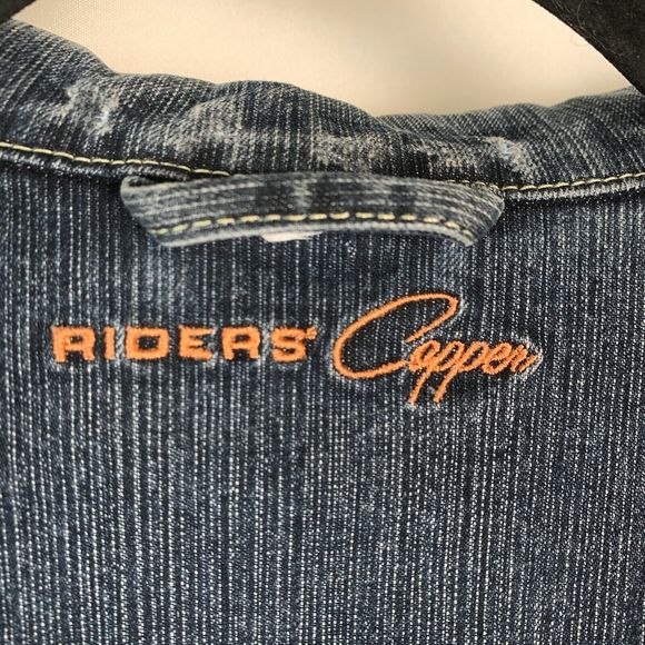 Floral Denim Jacket Hand Painted Jean Artisan Chic Country Girl Wearable Art - Picture 11 of 12